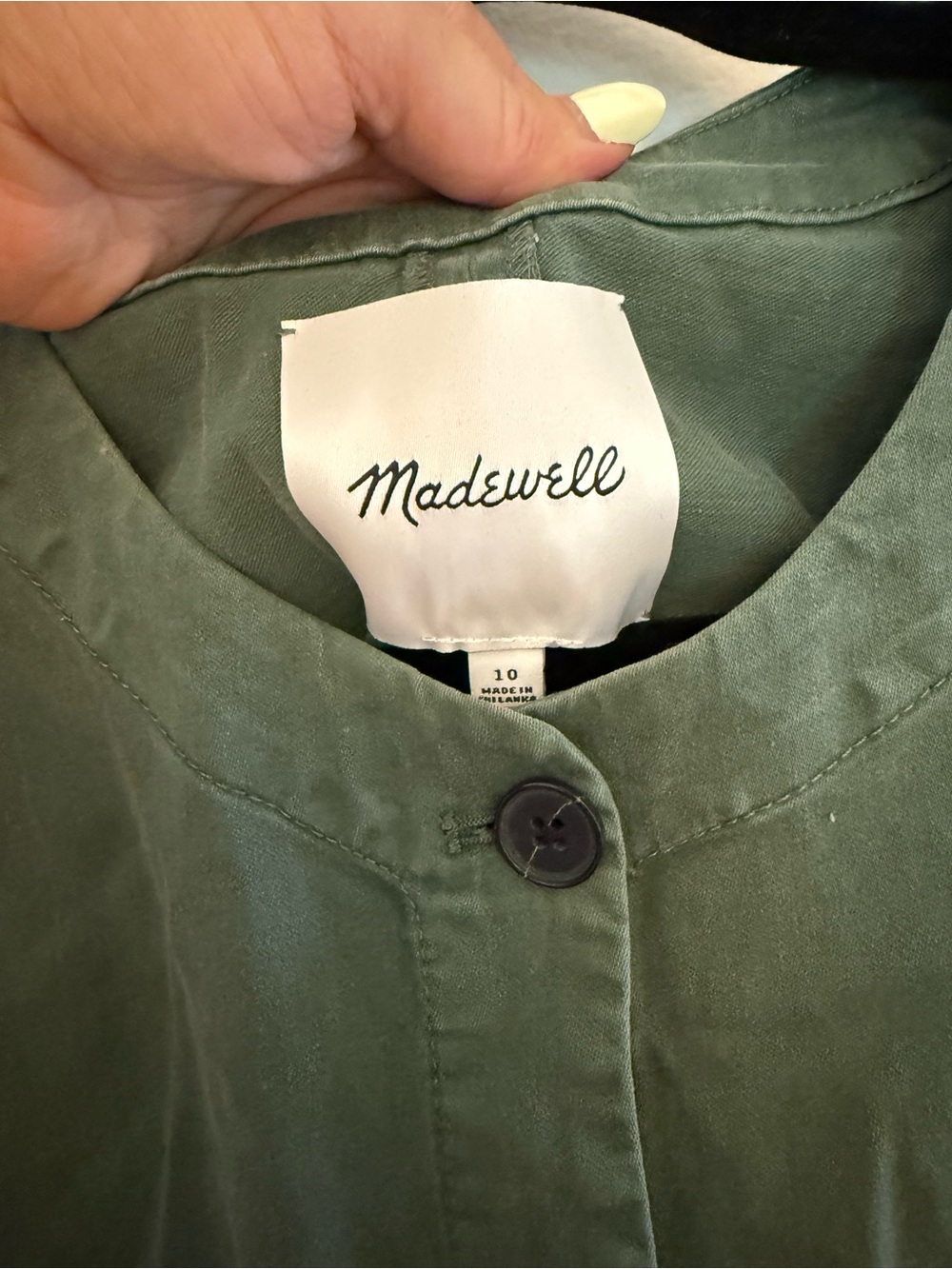 Madewell EUC Twill Crewneck Vest in Garment Dye - Picture 8 of 8
